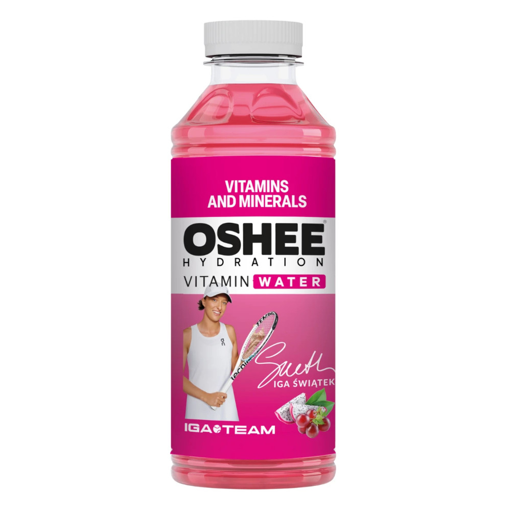 Napój Oshee Vitamin Water witaminy i minerały winogrona - dragonfruit 555 ml DRS