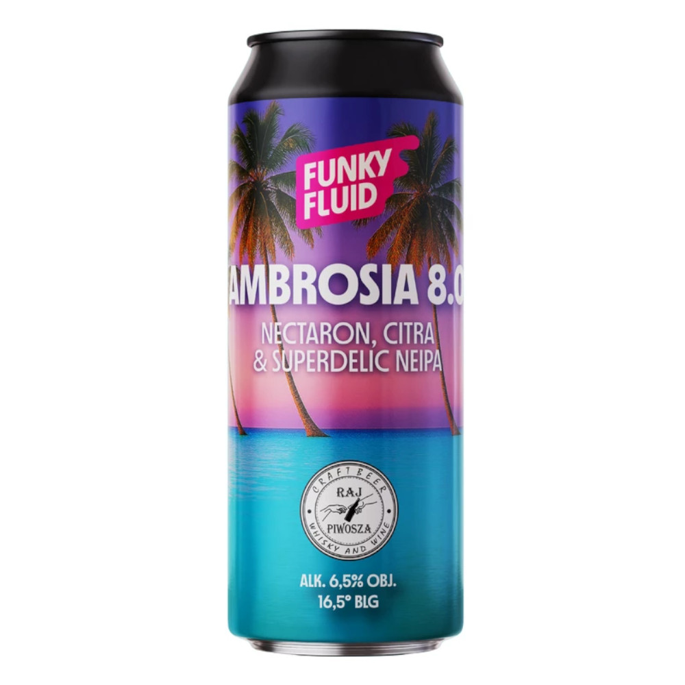 Piwo Funky Fluid Ambrosia 8.0 16,5 6,5% 500 ml Puszka