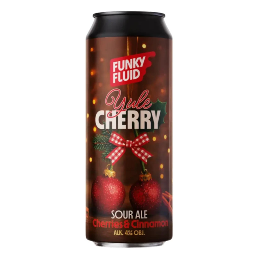 Piwo Funky Fluid Yule Cherry Cherries and Cinnamon Sour Ale 4% 500 ml Puszka