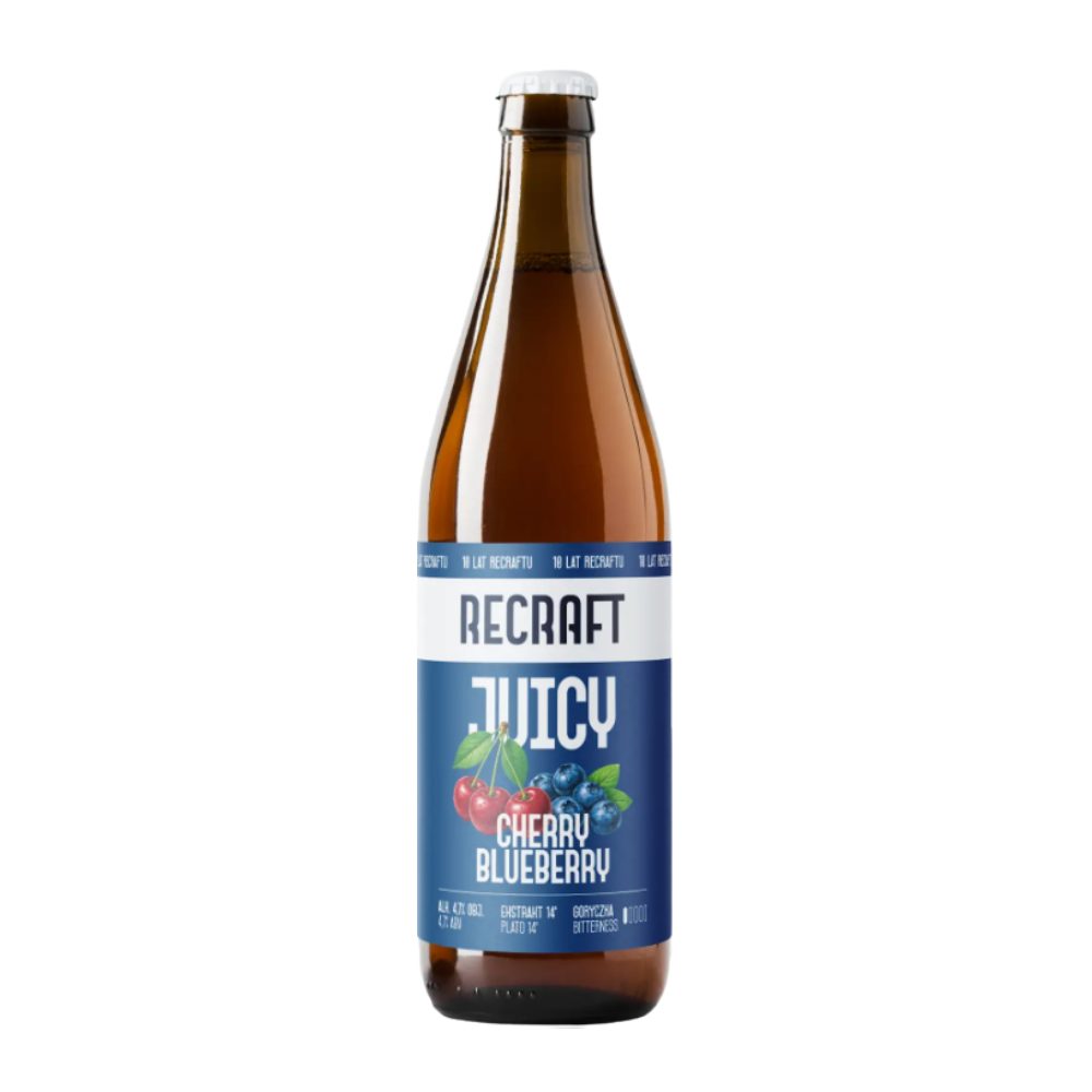 Piwo Recraft 	Juicy Sour Series Cherry Blueberry Juicy Sour Ale 4,7% 500 ml