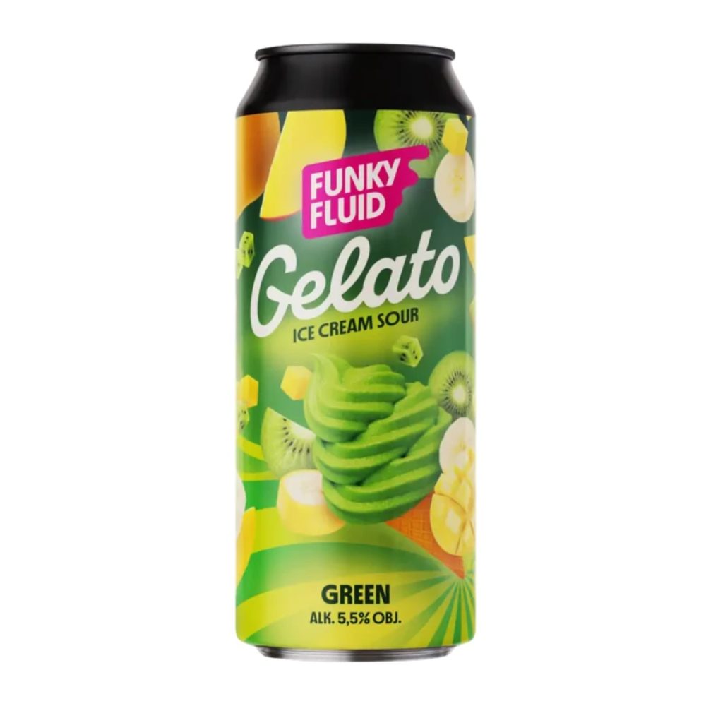 Piwo Funky Fluid Free Gelato Green 5,5% 500 ml Puszka DRS