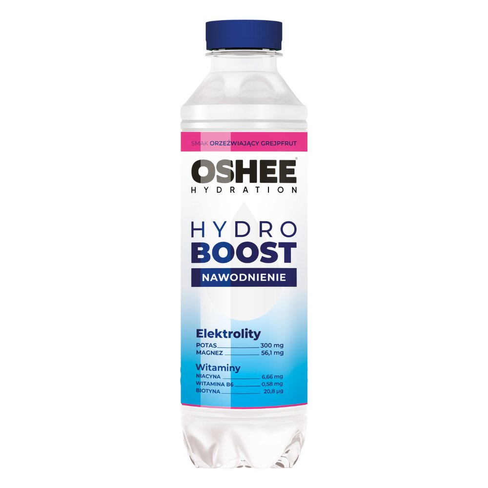 Napój OSHEE HydroBoost nawodnienie Orzeźwiający Grapefruit 555 ml PET DRS