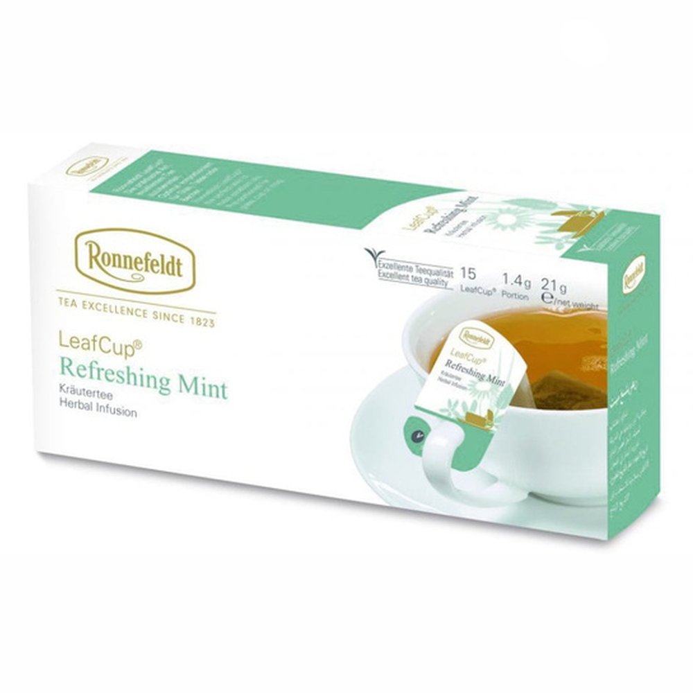 Herbata Ronnefeldt Leaf Cup Refreshing Mint Ziołowa, Torebka 1,4g