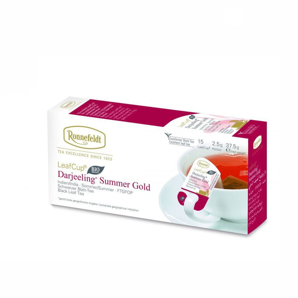 Herbata Ronnefeldt Lo Bio Darjeeling Summer Gold, Sypana 250 ml
