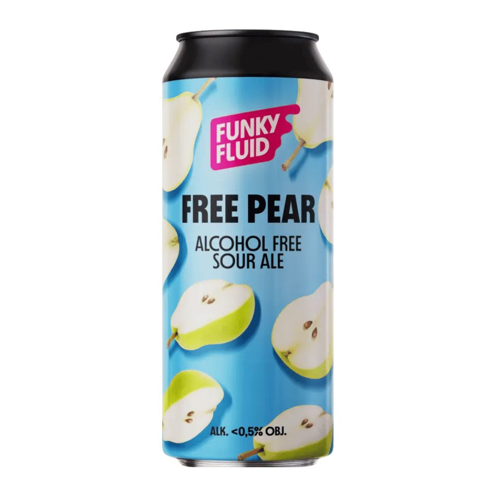 Piwo Funky Fluid Free Pear Sour Ale Non-Alcoholic % 500 ml puszka DRS
