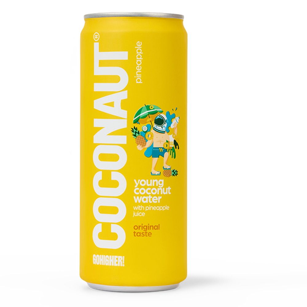 Woda Kokosowa z Ananasem Coconaut 320 ml puszka DRS