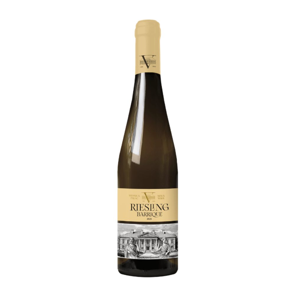 Wino Winnica Pałac Mała Wieś Riesling Barrique 11% białe wytrawne 750 ml