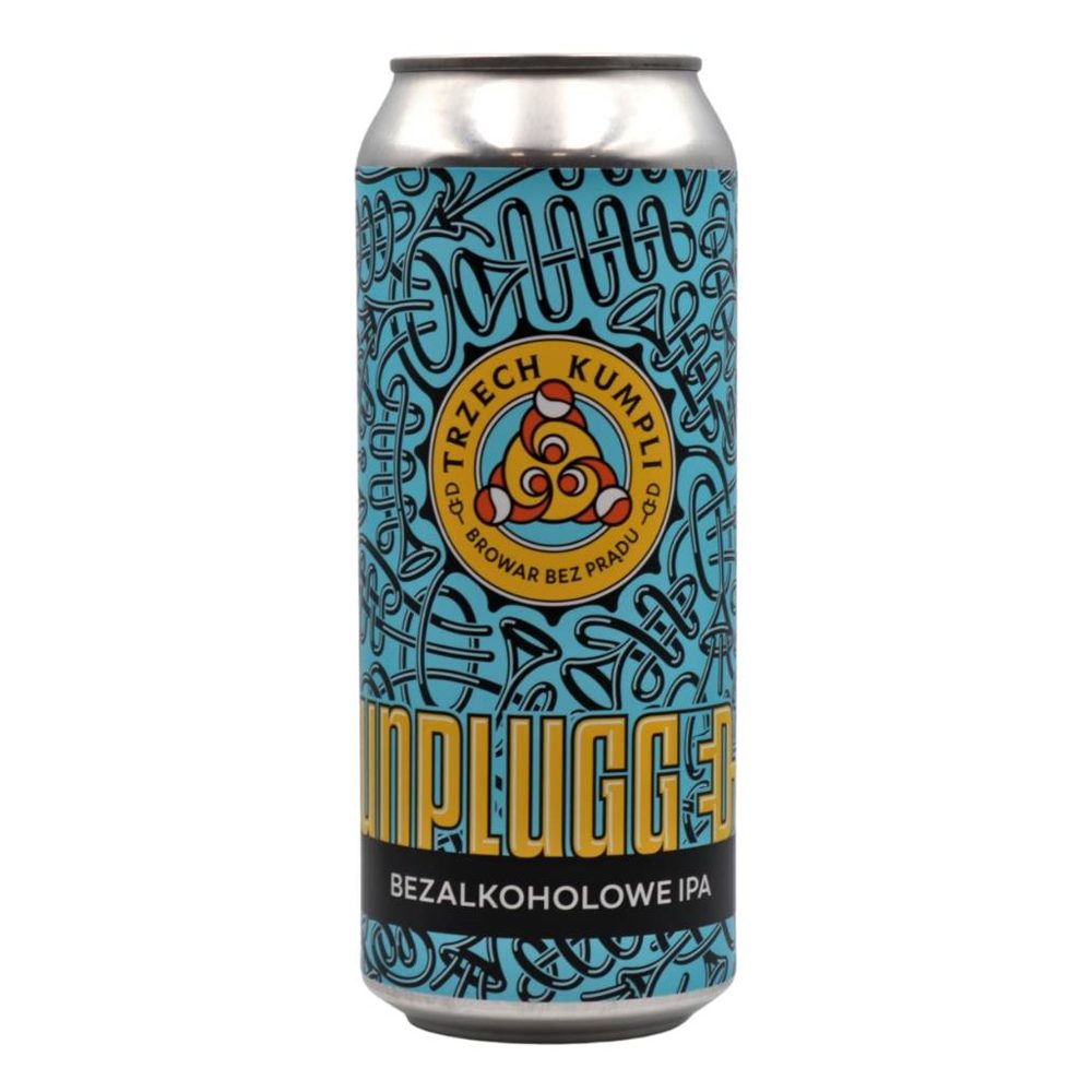 Piwo Trzech Kumpli Unplugged Ipa Bezalkoholowe 0,5% 500 ml Puszka