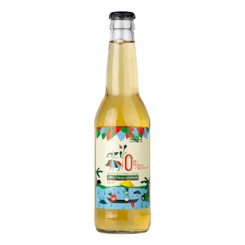 Cydr Dzik Trawa Cytrynowa 0% 330 ml