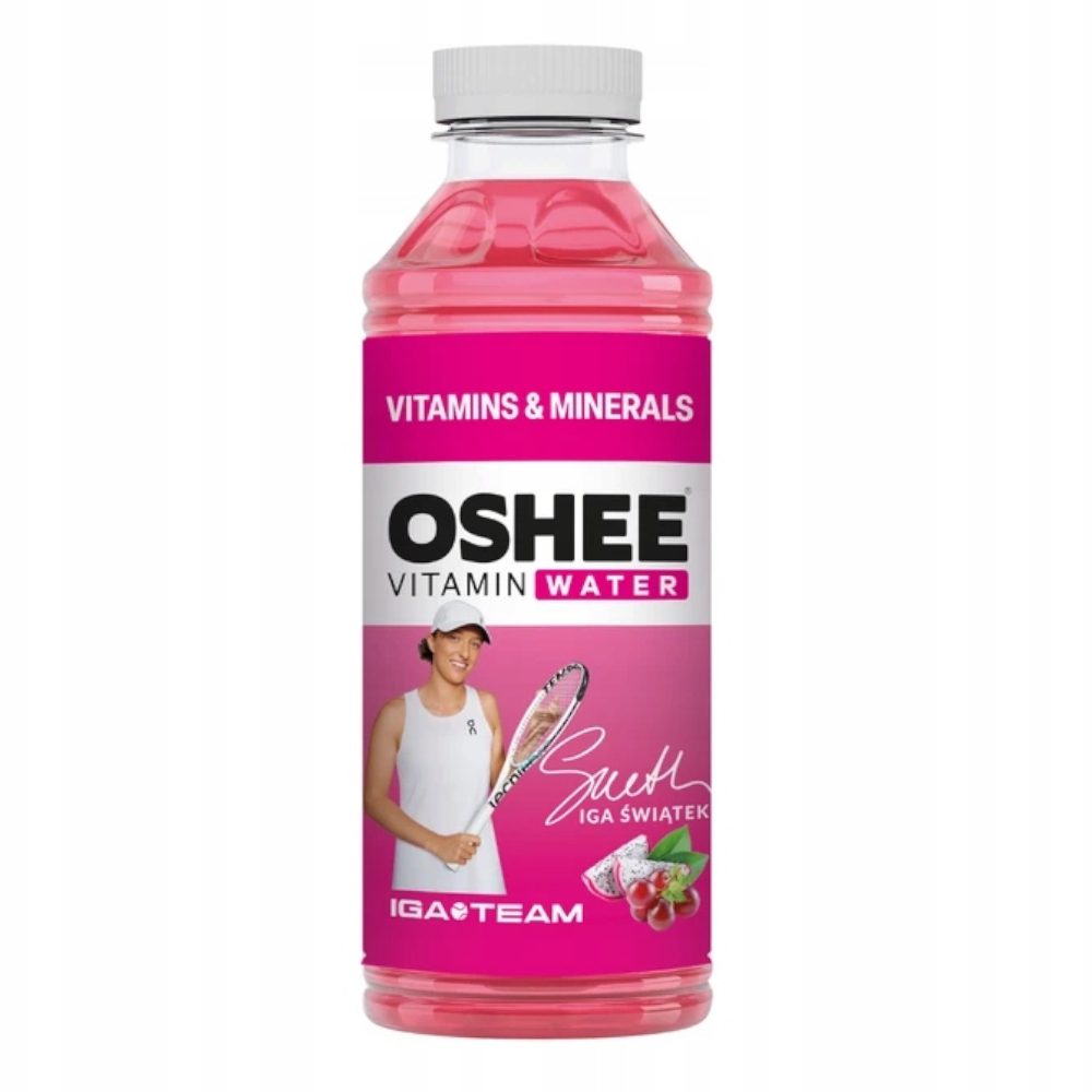 Napój OSHEE Vitamin Water Witaminy&Minerały czerwone winogrona/dragonfruit 555 ml