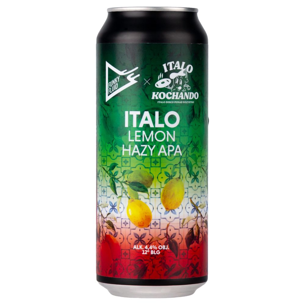 Piwo Funky Fluid Italo Lemon 4,4% 500 ml Puszka