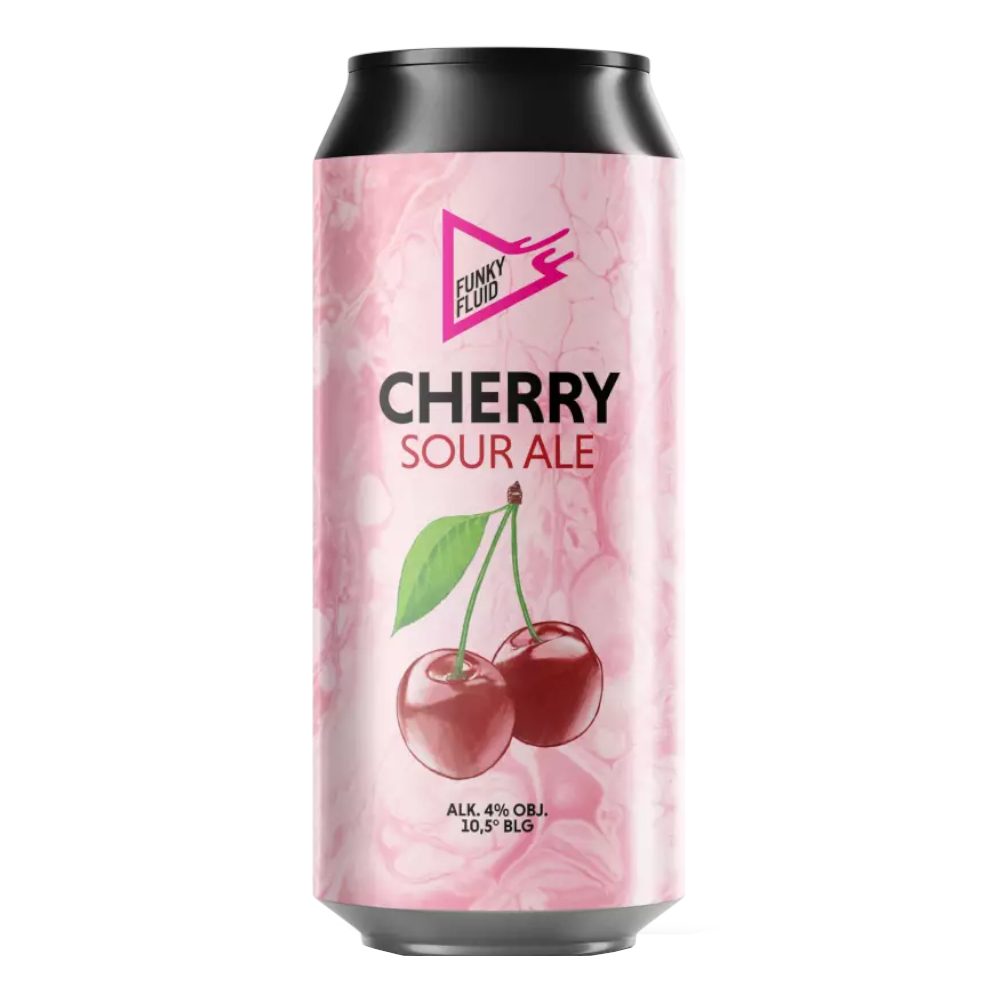 Piwo Funky Fluid Cherry 4% 500 ml puszka