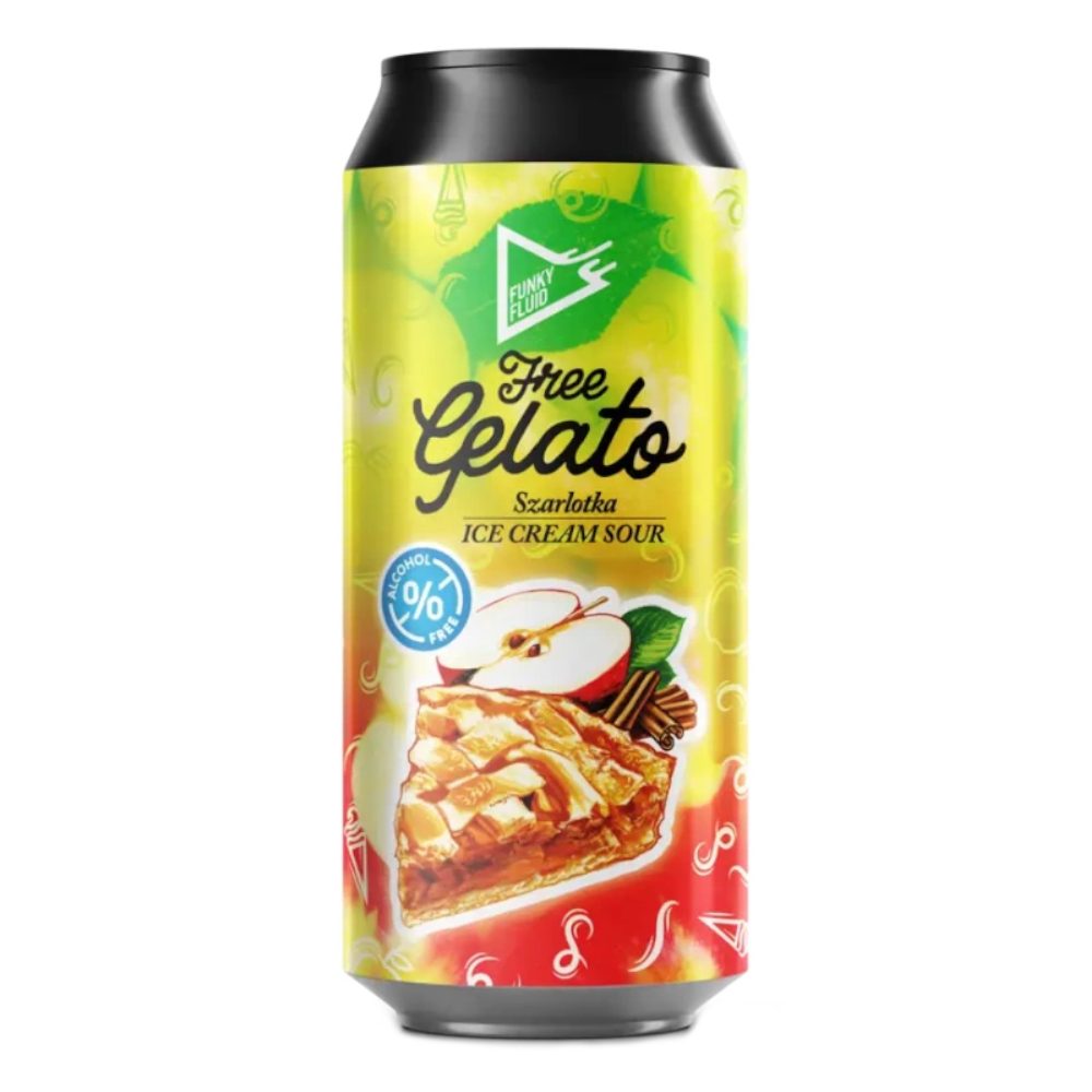 Piwo Funky Fluid Gelato Szarlotka 5,5% 500 ml puszka