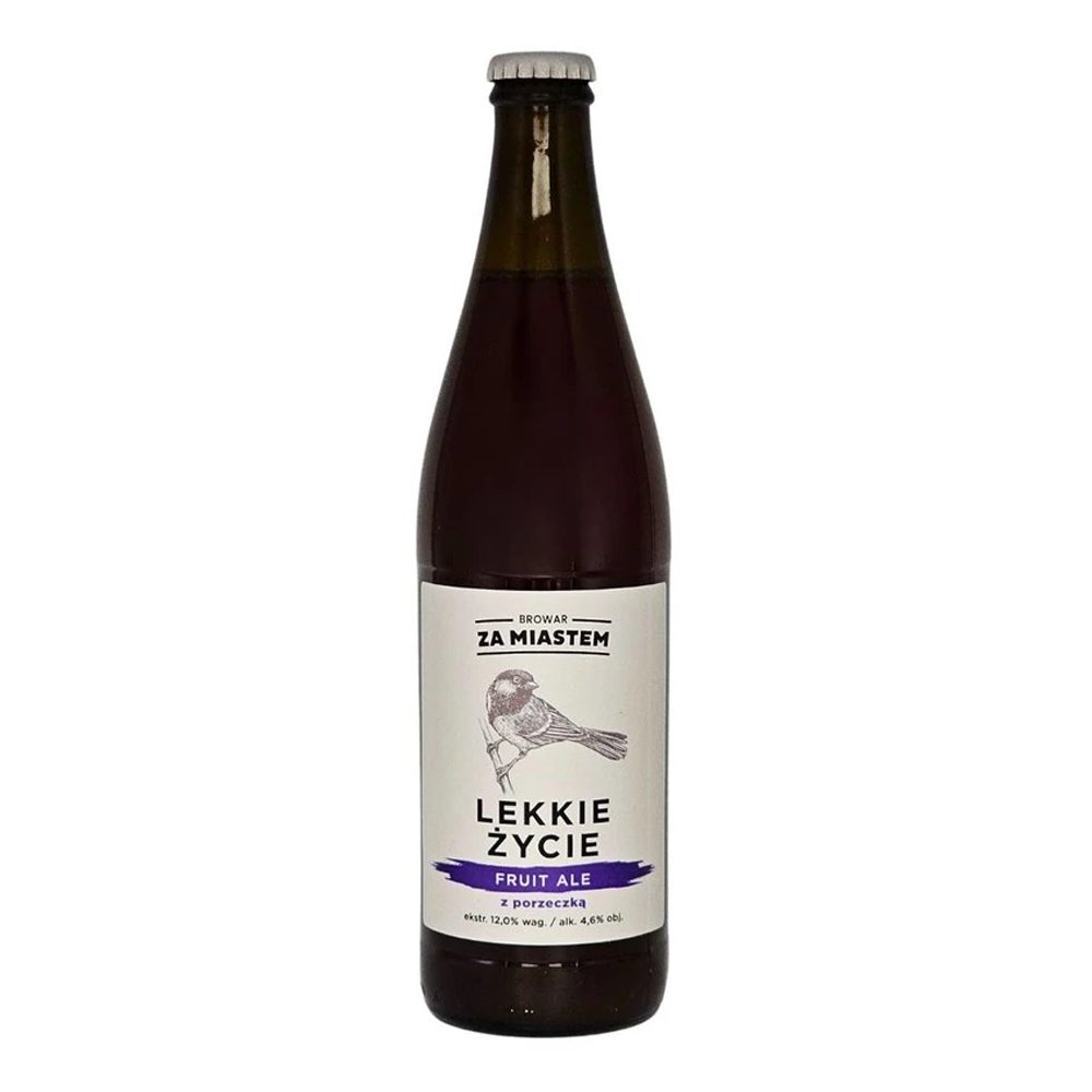 Piwo Za Miastem Lekkie Życie Fruit Ale z Porzeczką 4,6% 500 ml