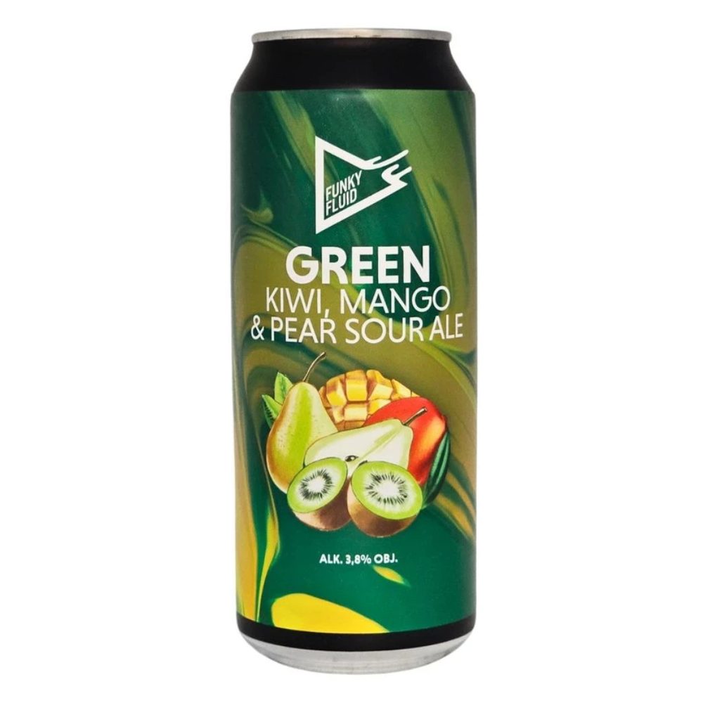 Piwo Funky Fluid Green - Kiwi, Mango, Pear Sour Ale 3,8% 500 ml Puszka