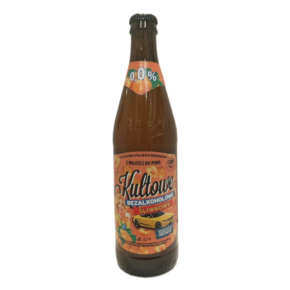 Piwo Kultowe Śliwkowe Bezalkoholowe 0,0% 500 ml