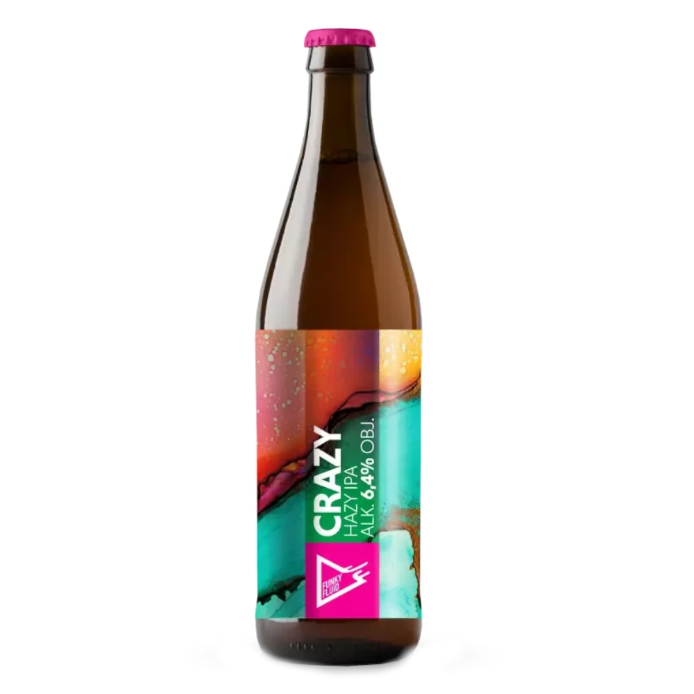 Piwo Funky Fluid Crazy Hazy IPA 6,4% 500 ml Puszka