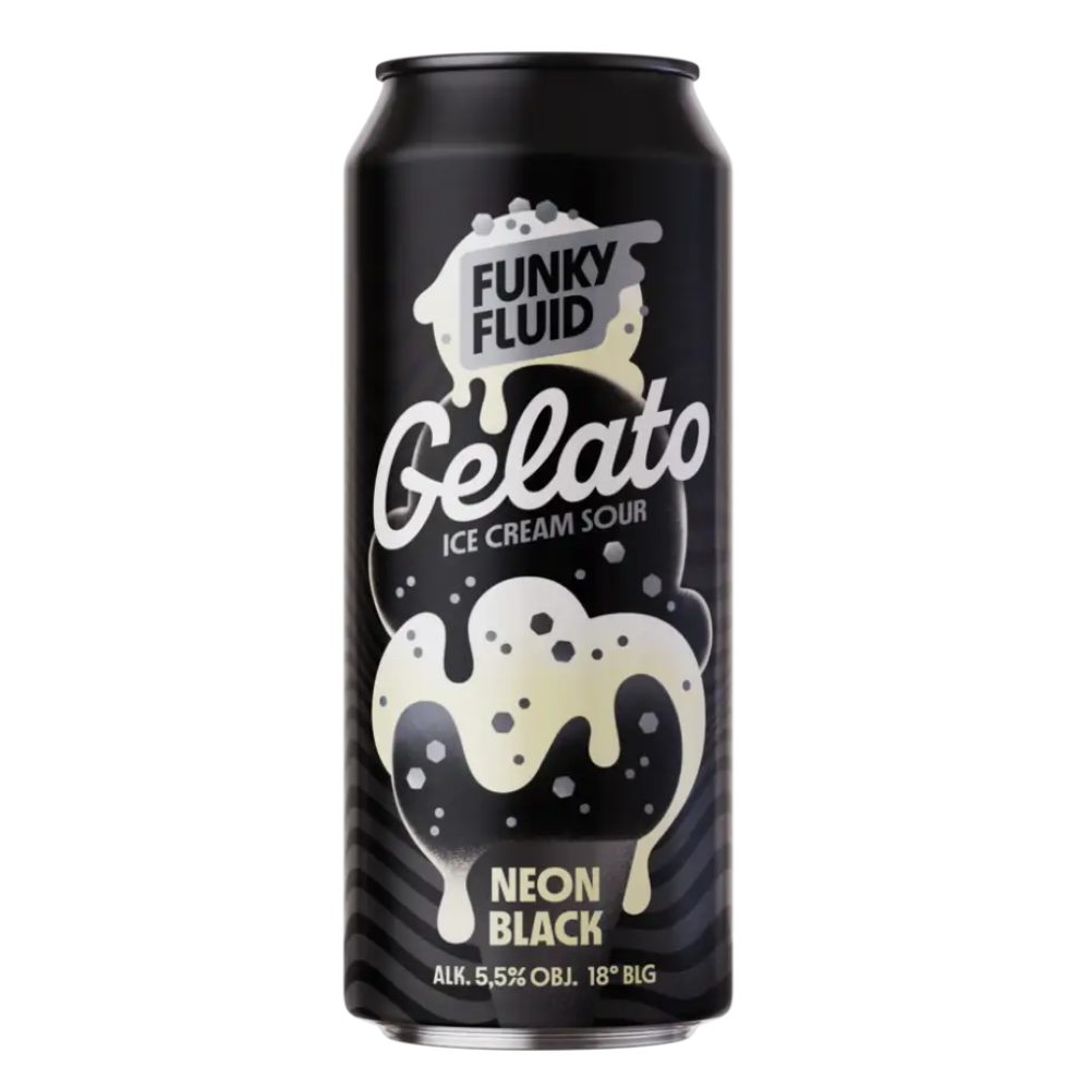 Piwo Funky Fluid Gelato Neon Black 5,5% 500 ml Puszka