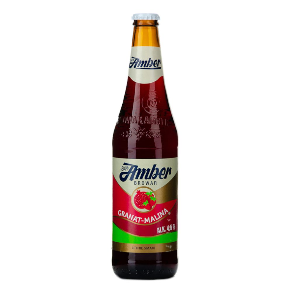 Piwo Amber Granat Malina 4,5% 500 ml