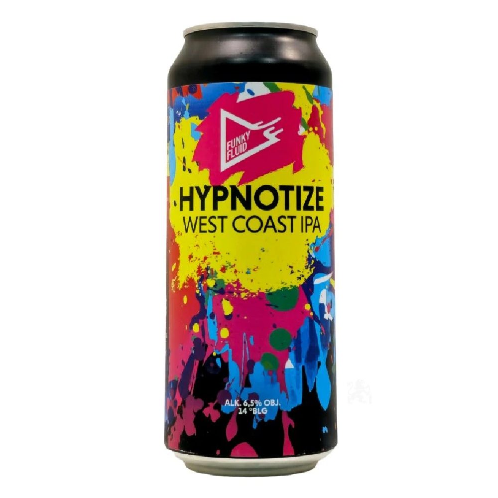 Piwo Funky Fluid Hypnotize West Coast IPA 6,5% 500 ml Puszka