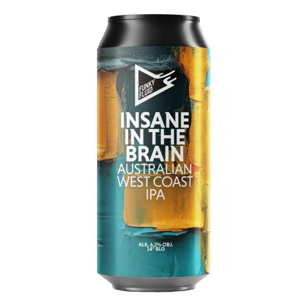 Piwo Funky Fluid Insane In The Brain - Australian West Coast IPA 6,2% 500 ml Puszka