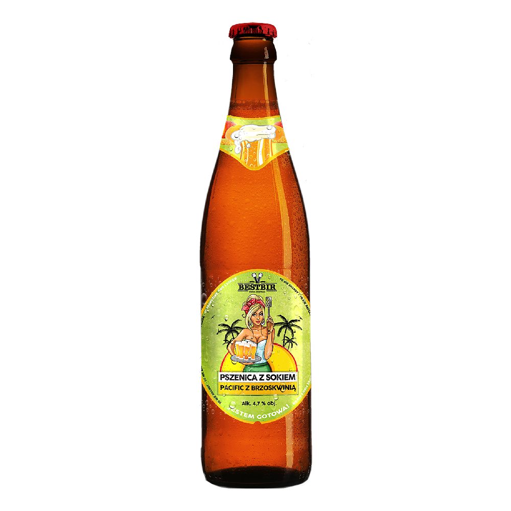 Piwo Bestbir Pacific brzoskwinia 4,7% 500 ml