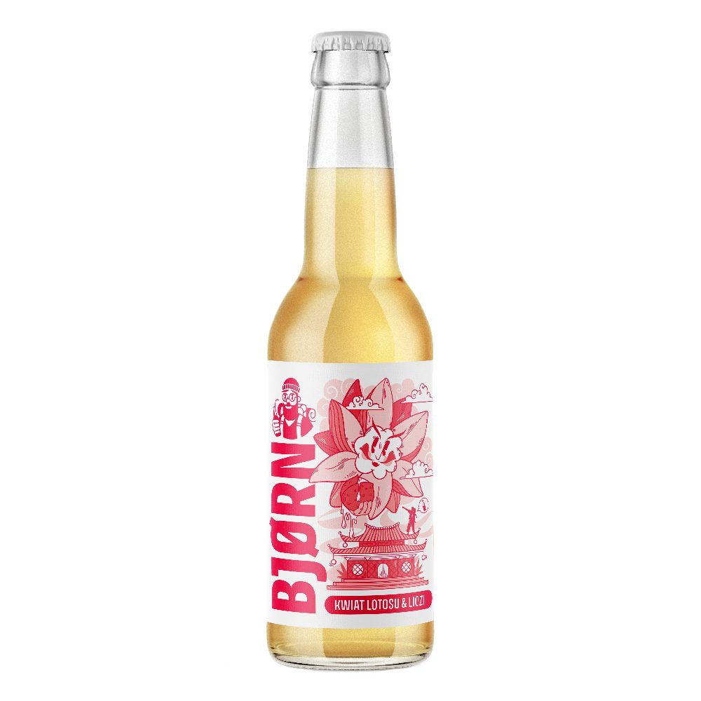 Napój BJOR Kwiat Lotosu i Liczi 330 ml