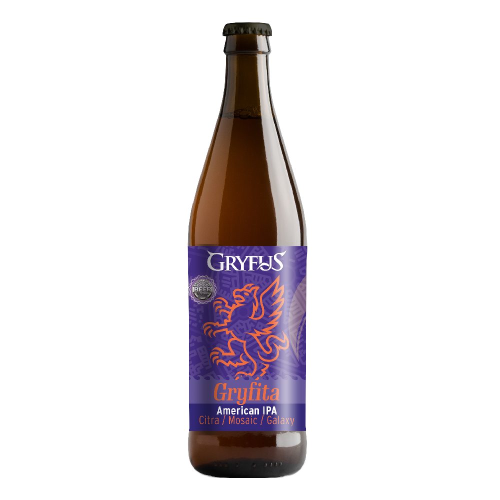 Piwo Gryfus American IPA Gryfita 6,5% 500 ml