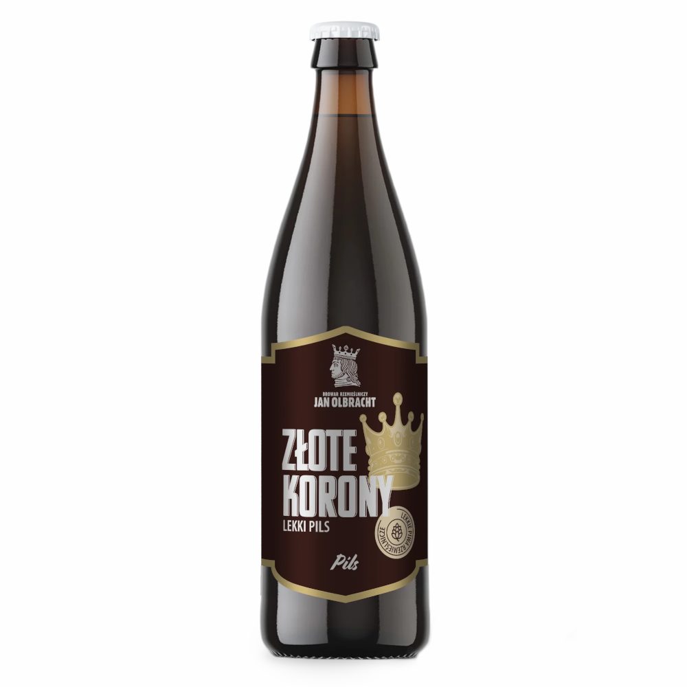 Piwo Jan Olbracht Złote Korony Lekki Pils 4,5% 500 ml
