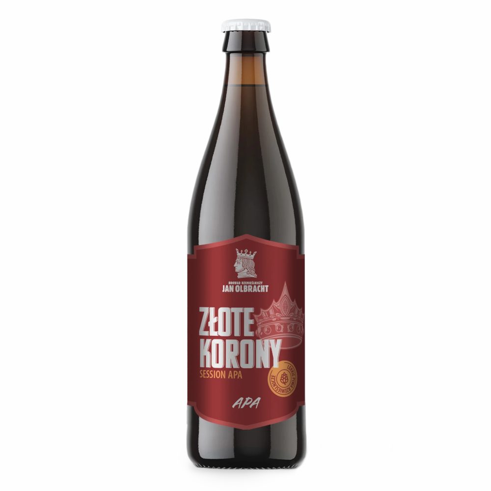 Piwo Jan Olbracht Złote Korony Session APA 4% 500 ml