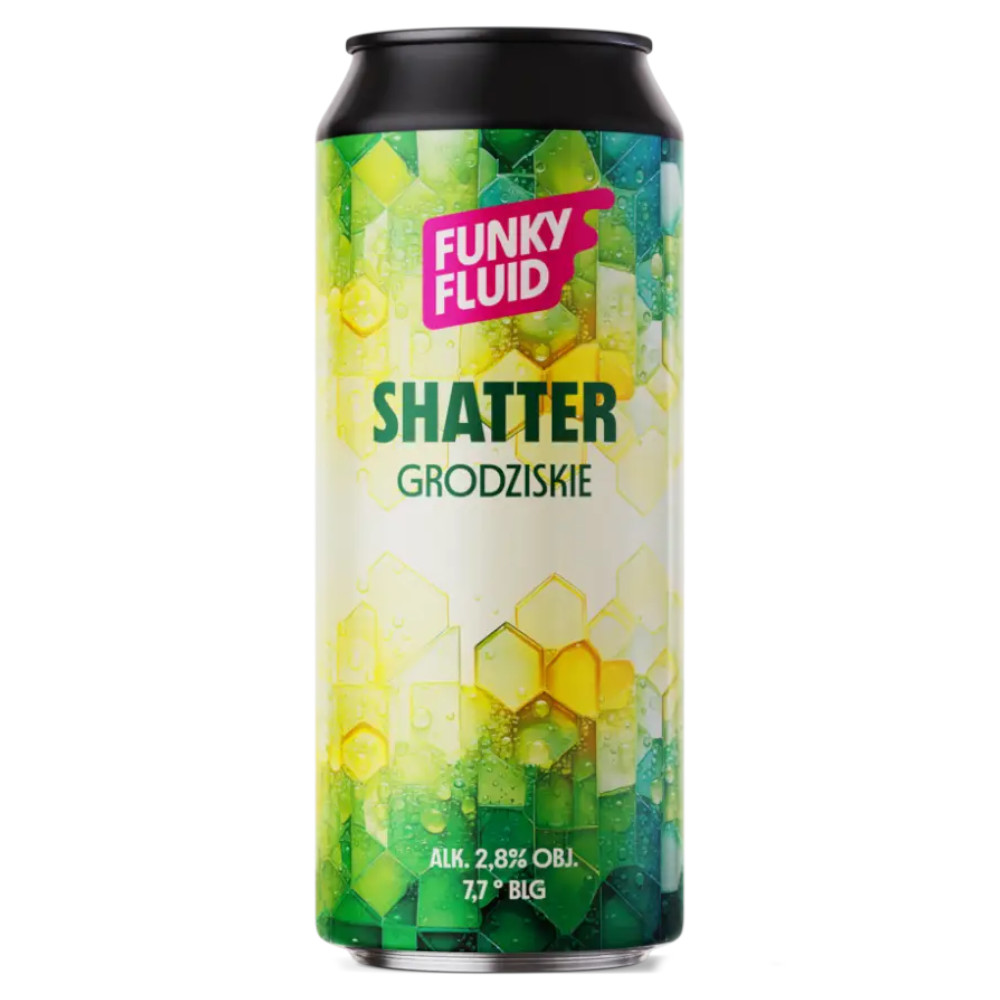 Piwo Funky Fluid  Shatter Grodziskie 7,7 2,8% 500 ml puszka