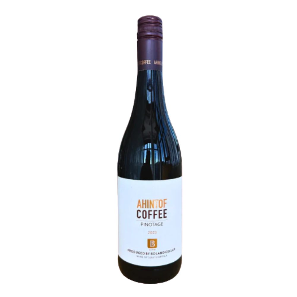 Wino Ahintof Coffee Pinotage 13% czerwone wytrwane 750 ml