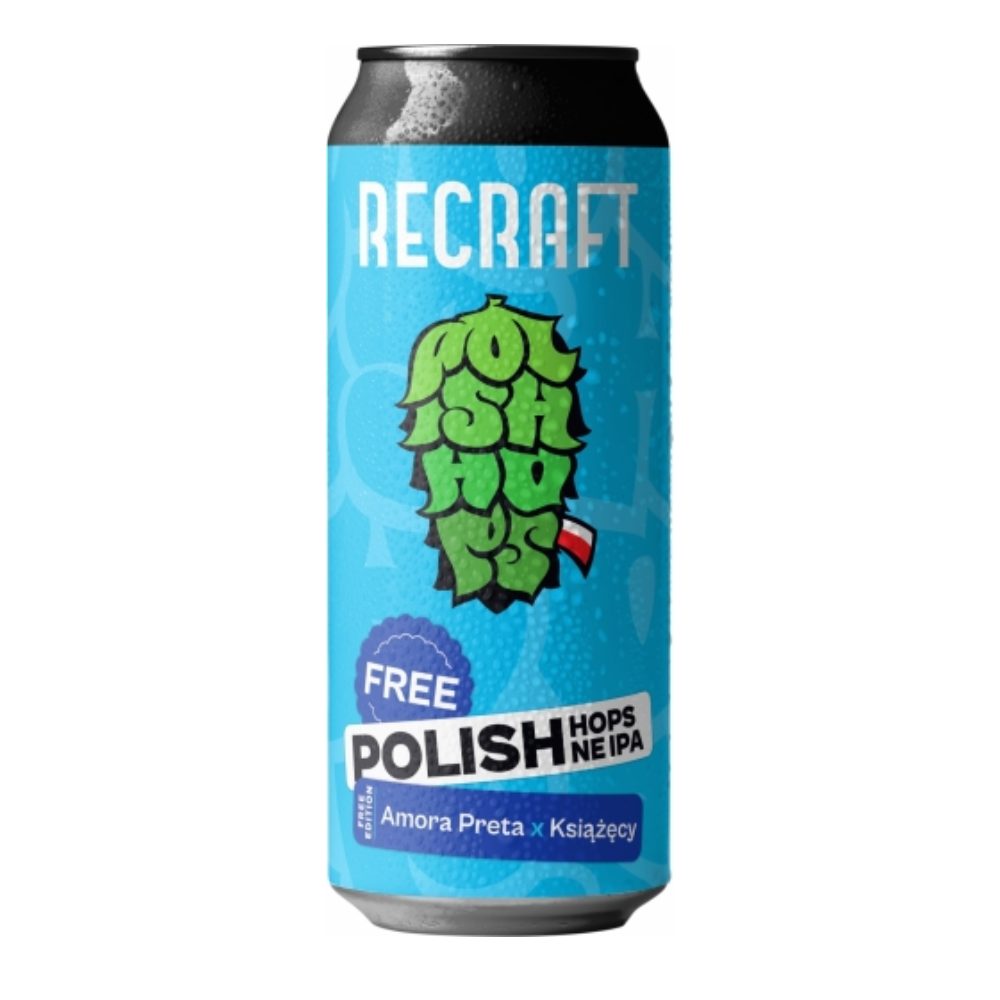 Piwo ReCraft Free Polish Hops Amora Preta & Książęcy 0% 500 ml puszka