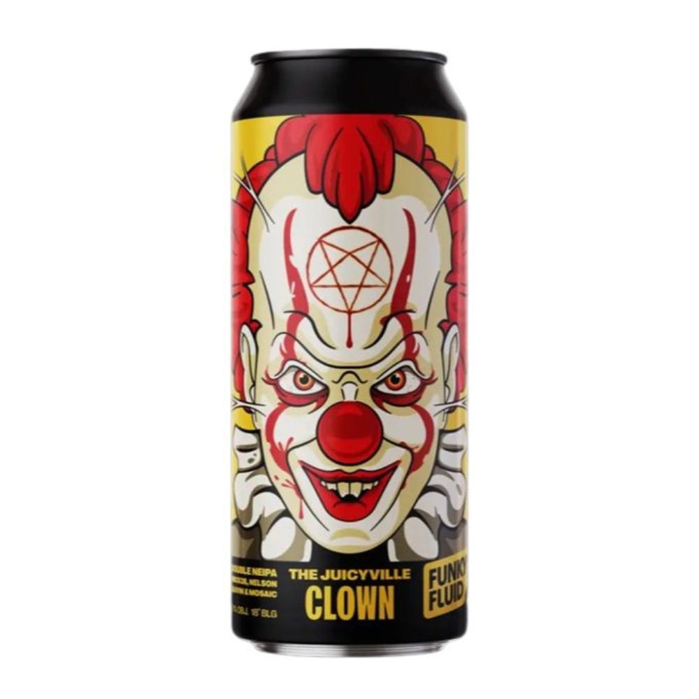 Piwo Funky Fluid The Juicyville Clown - Double NEIPA 500 ml puszka