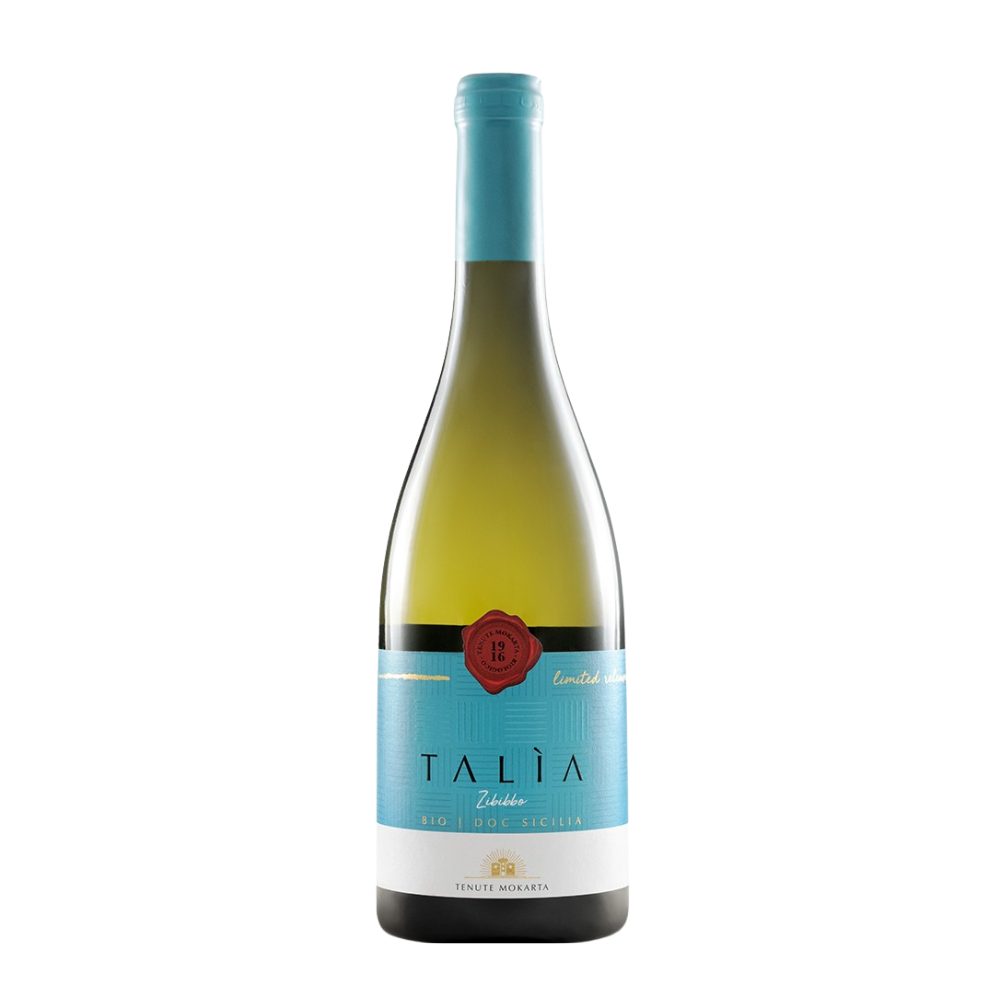 Wino Tenute Mokarta Zibibbo DOC Sicilly  12,5% białe wytrawne 750 ml