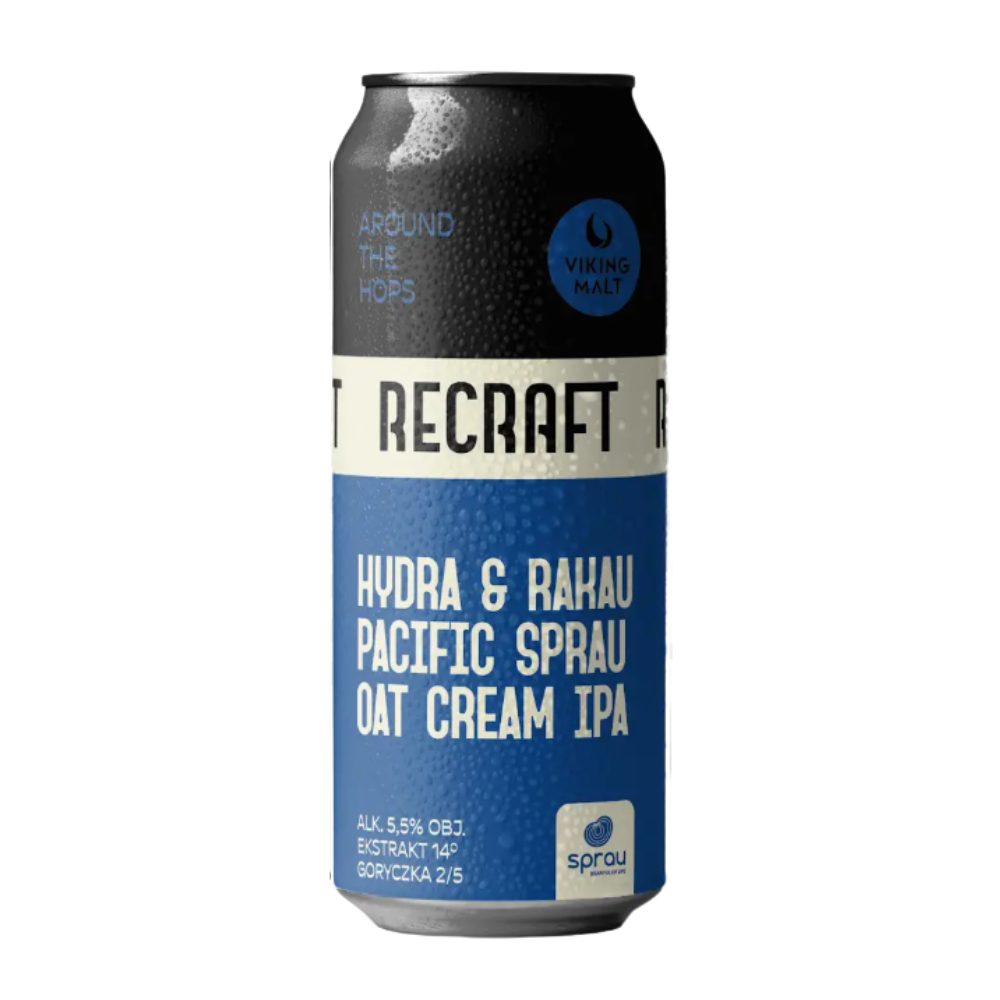 Piwo Recraft Hydra & Rakau Sprau - Oat Cream IPA 500 ml puszka