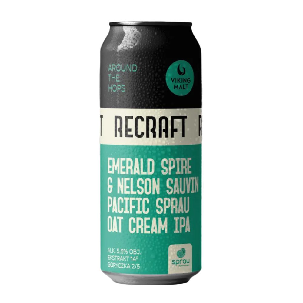 Piwo Recraft Emerald & Nelson Sprau - Oat Cream IPA 500 ml puszka