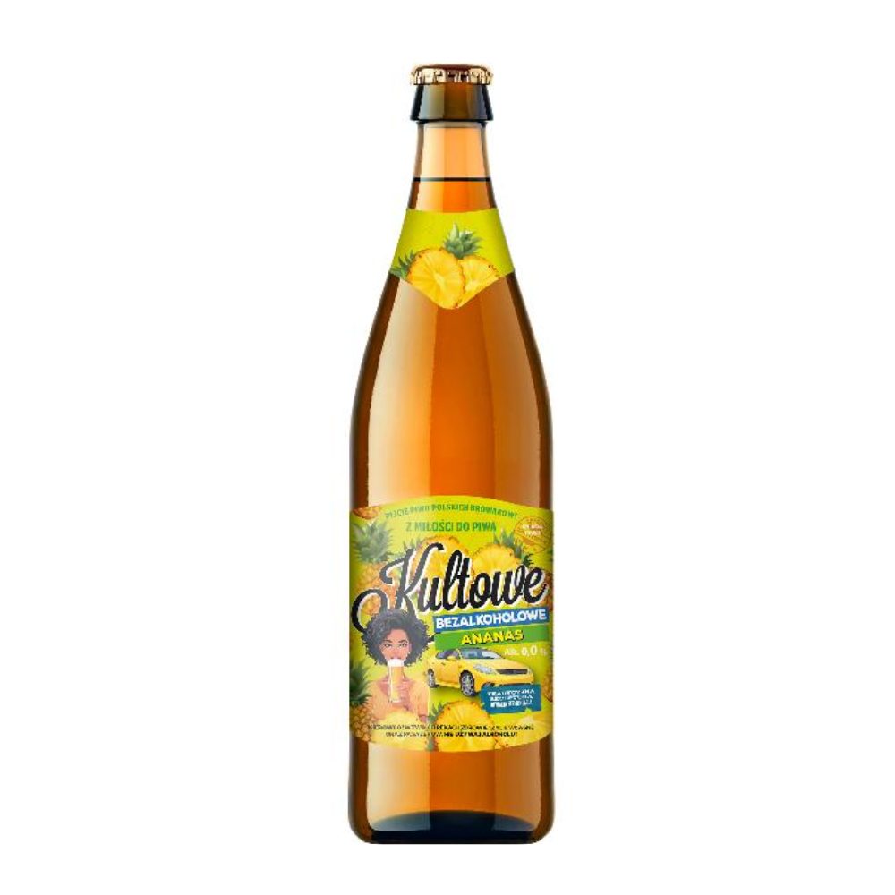 Piwo Staropolski Kultowe Bezalkoholowe Ananasowe 0% 500 ml