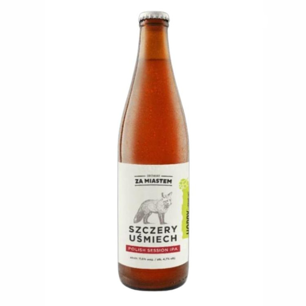 Piwo Browar Za Miastem Szczery Uśmiech - Polish Session IPA 4,7% 500 ml